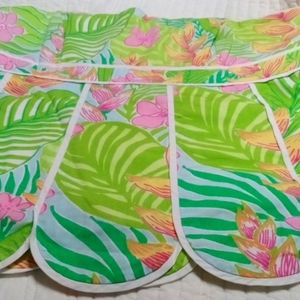 LILLY PULITZER SCALLOP HEM STRAPLESS TOP CORSET STYLE SIZE 8